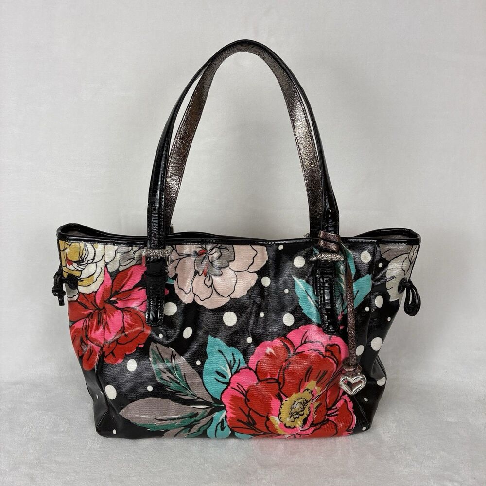 Brighton Floral Madison Rose 2-strap Shoulder Tote Bag - Water Resistant Purse